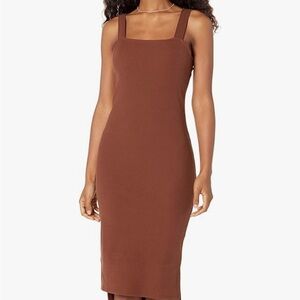 NWT The Drop Size L Amelia Dress Chocolate Fondant